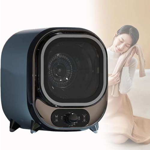 Sèche-Linge À Condensateur Portable, Mini-Sèche-Linge Compact, Capacité Charge 0,8 Kg, Économe En Énergie, Électrique 450 W, Pour Appartement, Dortoir(Electroplated blue)