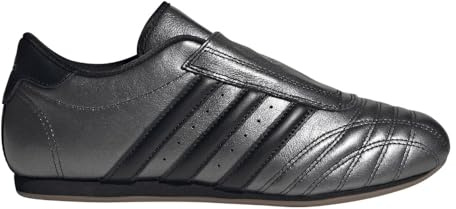 adidas Womens Taekwondo Slip On Sneakers Shoes Casual - Black, Silver - Size 9.5 M