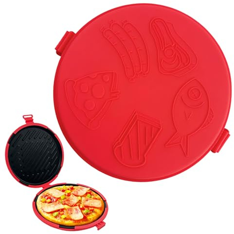 Parrilla para Microondas,Bandeja de Calentamiento Rápido para Pizza | Sándwichera para Microondas,para Horno, Desayunos, Cocina y Residencia Universitaria