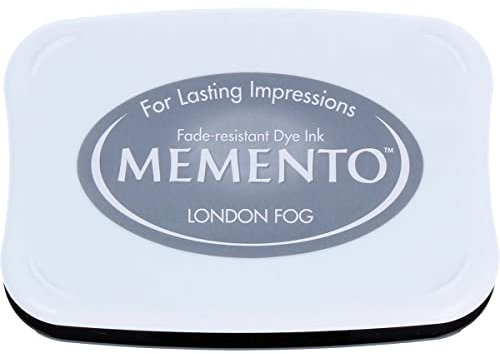 Tsukineko MIP901 Memento Stempelkissen Londoner Nebel, Synthetic Material, grau, 9.8 x 6.8 x 1.8 cm