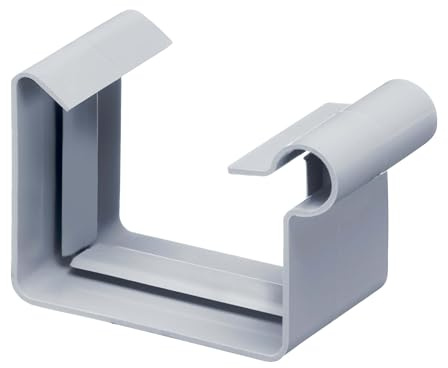 INEFA Rinnenverbinder Kastenrinne NW115 / 115mm Grau Kunststoff | PVC-U, Verbindungsstück für Kastenrinnen, dichte Verbindung, einfache Steckmontage, Dachentwässerung