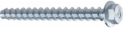 HECO - 48391 - vis d'ancrage béton - MULTI-MONTI-plus SS - Tête hexagonale avec embase - D7.5 L50 - qté 50 pièces