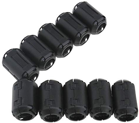 10x EMI Entstörfilter Ferritfilter Ferritkern Klappferrit für Kabel 13mm Kabel-Clip