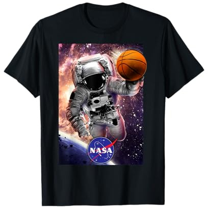 NASA Astronaut Basketball In Space Graphic T-Shirt T-Shirt