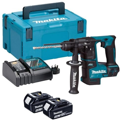 Makita DHR 171 RMJ Akku Bohrhammer Brushless SDS Plus 18V 1,2J + 2x Akku 4,0Ah + Ladegerät + Makpac