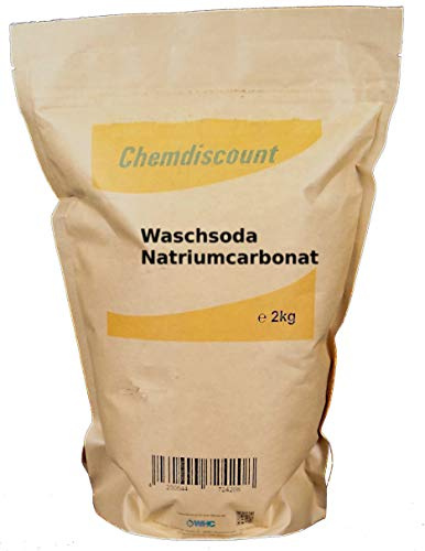 2kg Waschsoda (Natriumcarbonat) im Kraftpapier-Standbodenbeutel (wiederverschließbar)