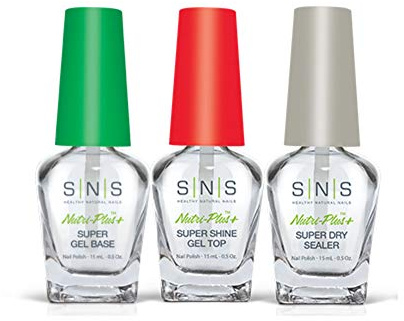SNS Dipping Liquid System Kit: Gel Base, Sealer Dry, Gel Top 0.5oz
