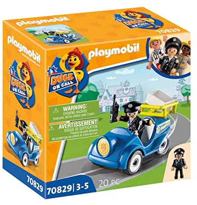 PLAYMOBIL Duck ON Call 70829 Mini-Auto Polizei, Spielzeug für Kinder ab 3 Jahren