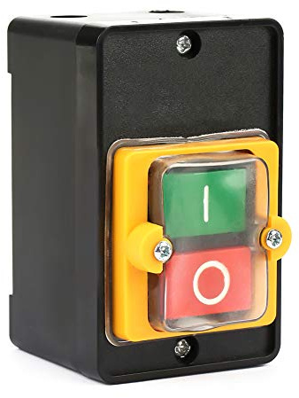 Interruttore a Pulsante Impermeabile Interruttore di Avvio/arresto ON/OFF per Apparecchiature Domestiche e Industriali AC220V/380V 10A