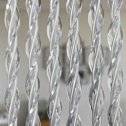 Trente Fliegenvorhang Verschiedene Größen und Farben, Balkontür Fliegengitter, Insektenschutz Transparent 100 x 230 cm