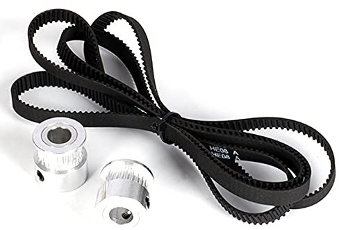 Lodokdre Z-Achsen GT2 Zeitliche Koordinierung GüRtel Zahnriemen Scheiben Satz 24 Zahn Synchron Rad und 1068 Mm Riemen für X5SA / X5SA PRO / X5SA-2E 3D DRUCKER