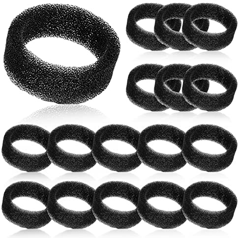 16 filtros para fuente de gato, esponja redonda, filtro de espuma para fuente de agua, filtro de bomba de agua, filtro de repuesto para 2,5 L/84 onzas de acero inoxidable para gatos, mascotas, agua