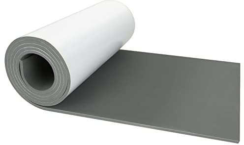 ZOFUN 2 Pcs 200x30cm EVA Foam Sheet Roll, 5mm Thick Self-Adhesive EVA Foam Rolls, Grey Closed Cell Foam Rolls for Gap Filling, Waterproof EVA Foam for Craft Costumes Cosplay Model Drawer Liner