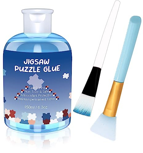 EIGTWEN Puzzle Glue Conserver，150ml Jigsaw Glue Suitable for Jigsaw Puzzles for Adults 1000，Preserve The Eternal Beauty of The Puzzle，It is An Indispensable Jigsaw Accessories(1 pcs）