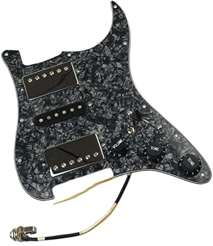 HSH-geladenes Gitarren-Schlagbrett Mit 11 Schraubenlöchern Und Humbucker-Tonabnehmer-Set vorverdrahtetes Pickguard-Set