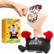 KreativeKraft Jouet Anti Stress Adulte Bureau Idée Cadeau Humoristique Collègue Homme Femme Punching Ball Bureau Antistress Adultes Funny Gifts Secret Santa (Gris foncé)