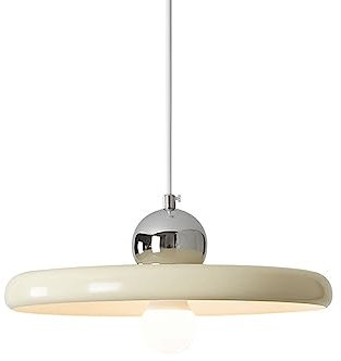 HAIDU Accesorios de iluminación de techo de montaje empotrado, pantalla de lámpara colgante de arte de hierro en forma de platillo volante creativo, lámpara de araña de estilo minimalista moderno, lu