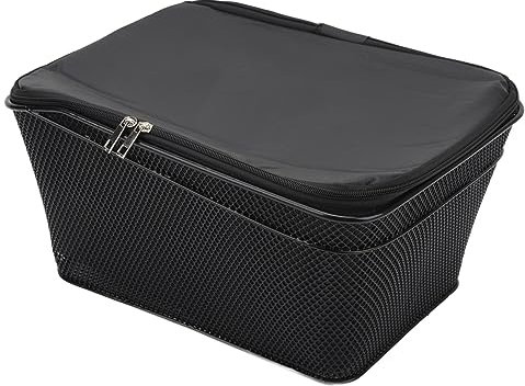 Bewinner Fahrradkorb Hinten, Wasserdichter Fahrradkorb aus Metalldraht, 20 L Fahrrad-Heckträger, Fahrrad-Gepäckträger mit Wasserdichter Abdeckung,