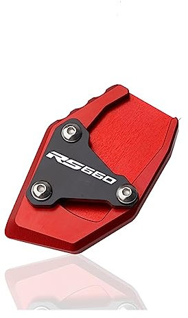 Motorrad Seitenständer Unterlage Für Aprilia RS660 Für RS 660 2020-2022 2021 Seitenständer Vergrößern Ständer Aluminium Motorrad Seitenständer Verlängerung Pad Stützplatte(3)