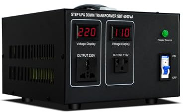 Step Down/Up Transformer 220v to 110v, 5000W Voltage Converter 110 to 220 Heavy Duty Power Transformer