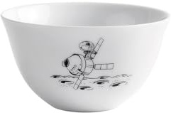 KAHLA 325008A50982CP Peanuts Schale 0,50 l Peanuts Space | weiße Schale mit Peanuts Motiv aus Porzellan