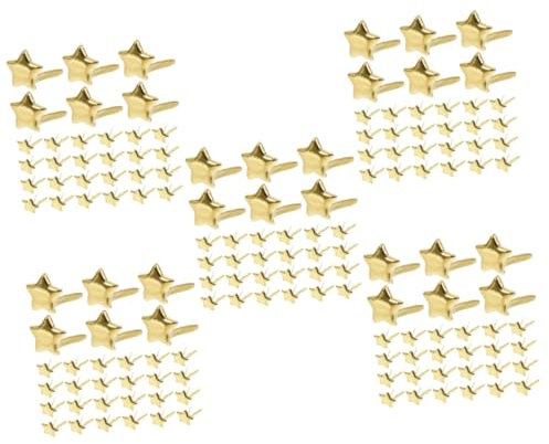 Hohopeti 500stücke Brads Für Bunte Metallnieten Für Hüte Kleidung Und Bastelprojekte Hochwertige Langlebige Rivets Verschiedenen Designs