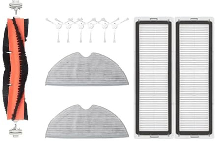 Compatible With Xiaomi MI Robot Vacuum Mop 2 Pro Plus STYTJ02ZHM Accessories Vacuum Cleaner Spare Parts Replacement Brush Filter Mop Cloth(Clear)