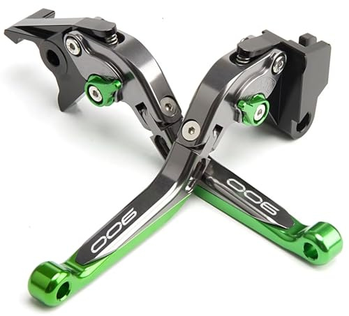 ZESIDIMO Pour Z900 Z 900 2017 2018 2019 2020 2021 CNC Réglable Pliable Extensible Leviers de Frein et d'Embrayage de Moto (Vert)