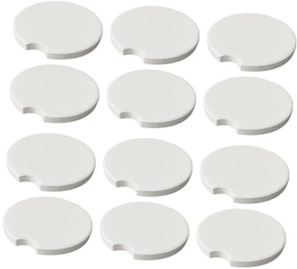 WEKADRIN 24pezzi Sottobicchieri Ceramica Per Sublimazione Blanks Per Tazze e Auto Per Decorazioni Personalizzate e Progetti Artigianali