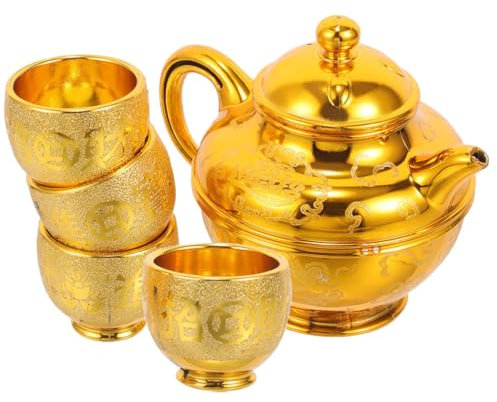 PRETYZOOM Buddhistischer Opferbecher Satz Keramik Wasseropferbecher Teekanne Dekorative Tempelopfer Tasse Für Meditation Wohnkultur