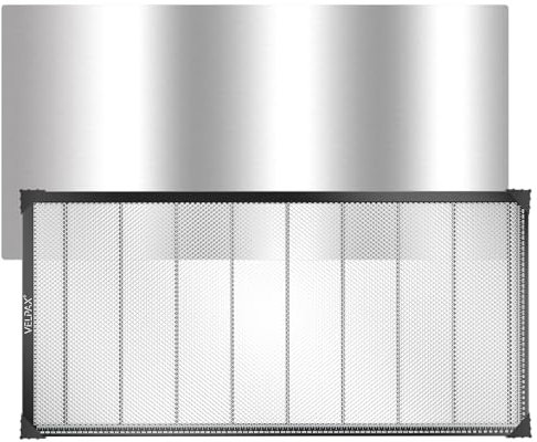 Table de Travail en Nid d'Abeille pour Machine de Gravure Laser, Dissipation Rapide de la Chaleur et Protection du Bureau, Accessoire pour Découpe Laser avec Plaque d'Aluminium (950 x 460mm)