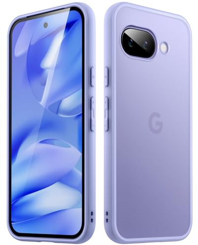 JETech Cover Opaca per Google Pixel 9a, Viola ametista | Protezione Robusta, Satinato Traslucida Retro, Finitura Anti-Impronte, Custodia Design Antiurto