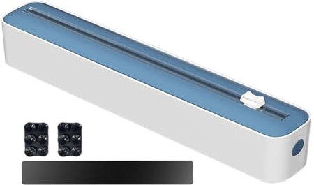 Distributeur de films adhésifs avec cutter, coupe-film - Découpeur et distributeur de support de papier d'aluminium en rouleau de cuisine | Rangement multifonctionnel du sac