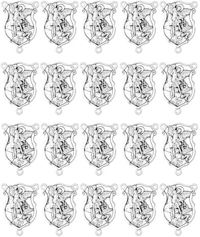 Calice à 3 trous, famille, Jérusalem, Sacré-Cœur, Pape François, Saint Benoît, chapelet, centre de table, pièces de fabrication de bijoux (médaille de Saint-Benoît en bois, 5 pièces)