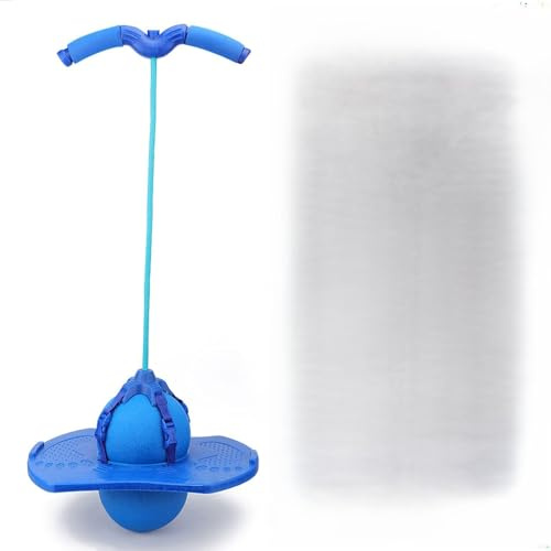 LUCKDANO Pogo Stick, Pelota de Salto con Mango Pogo Ball Jump Groving Touche Gurse Trick Bottle Ball Piedale con Pullo Rope Handley con Maniglia (BLUE)