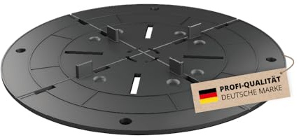 10x Alfa TL Druckverteilerplatte – Mit großer Auflagefläche – stapelbar | Profi-Qualität - Geeignet bei niedriger Aufbauhöhe - Optimale Lastenverteilung - Kein Absenken der Platte