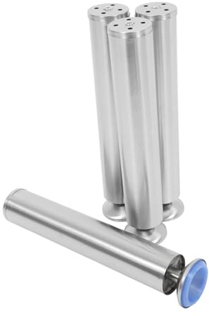 SEWACC 4 pezzi Gambe per Mobili Acciaio Inossidabile Regolabili Antiscivolo per Armadi e Sedie Piedini Resistenti Alla Corrosione con Design Ergonomico e Installazione Facile