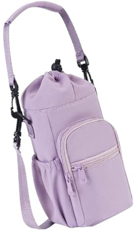 GMBYLBY Borse termiche porta bottiglia d ' acqua con coulisse per escursionismo Borsa a tracolla isolata con manica per bottiglia d ' acqua per ciclisti Borse per borraccia sportiva