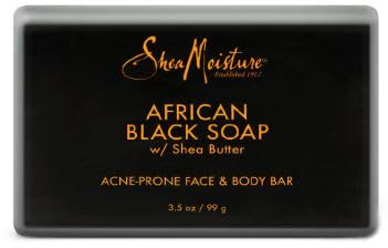 SHEA MOISTURE African Black Soap Face & Body Bar, 3.5 Oz