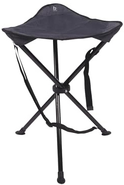 Bo-Camp - Taburete - 3 Patas - Deluxe - Antracita - 55 cm