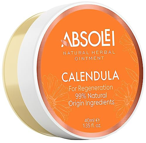 Absolei Pomada Caléndula, Pomada Natural para Heridas y Quemaduras Leves en la Piel, 40 ml