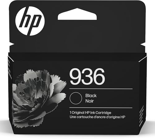 HP 936 Black Ink Cartridge | Works with OfficeJet 9120, OfficeJet Pro 9110, 9120, 9130 Series, Wide Format 9730 | Eligible for Instant Ink | 4S6V2LN