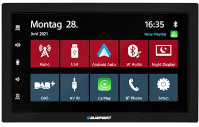Blaupunkt Oslo 600 DAB, 2-DIN Car-Multimedia, 7 Zoll Touchscreen, Wireless CarPlay, Wireless Android Auto, DAB+, Bluetooth, Freisprecheinrichtung, USB, Eingang Rückfahrkamera, 180 Watt