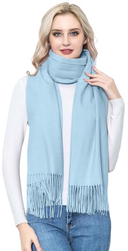 vimate Pashmina Wool Schal und Tuch, Damen Superweiche Wool Pashmina Schal Wrap für Abendkleider