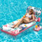 LUVTOY Inflatable Pool Floats Lounger for Adults with Adjustable Backrest, Pool Inflatables with Cup Holder, Summer Beach Vacation Essentials Floatie for Swimming Pools Lakes Beach Sun Tanning