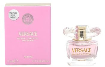 Versace Bright Crystal Pour Femme Perfume for Women Mini EDP Splash 0.17 Ounce