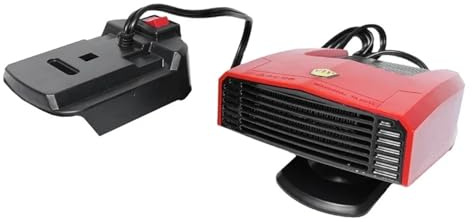 TECASDFG Standheizung Diesel 600W Autoheizung Schwarz/Rot Elektrische Kühlung Schnellheizlüfter Antibeschlag Schneller Defroster Passend Für Makita 18v Dieselheizung(Red)