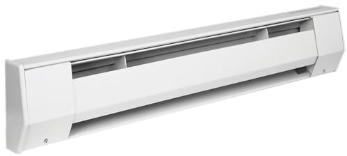 KING 3CB2405BW CB Ceramic Core Baseboard Heater, 3' / 500W / 240V, Bright White