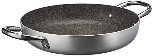 BALLARINI Tegame con rivestimento antiaderente, Alluminio ad alto spessore, Con 2 manici, Diametro 32 cm, Grigio, 2800