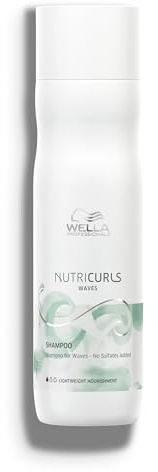 Wella Professionals Nutricurls Shampoo for Waves | Nourish and Define Waves & Curls | Formulated Without Sulfates | 8.4 Fl Oz